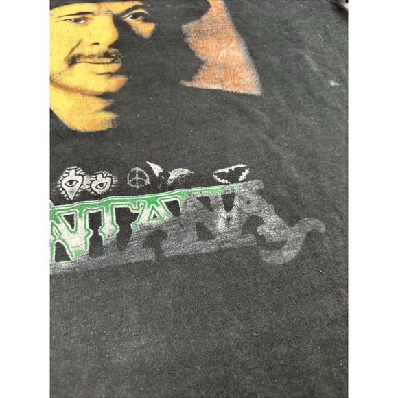 Vintage Carlos Santana Pro Player T-shirt Mens Size XL Black Short Sleeve - Picture 4 of 13